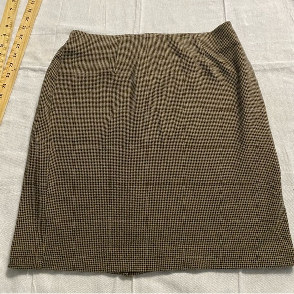 J. Jill skirt Ponte pencil brown black SZ XS. Worn Once - Picture 3 of 10